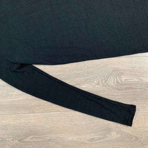 Aritzia Wilfred Free Cober T-shirt Dress Relaxed Jersey Long sleeve black - Picture 10 of 13